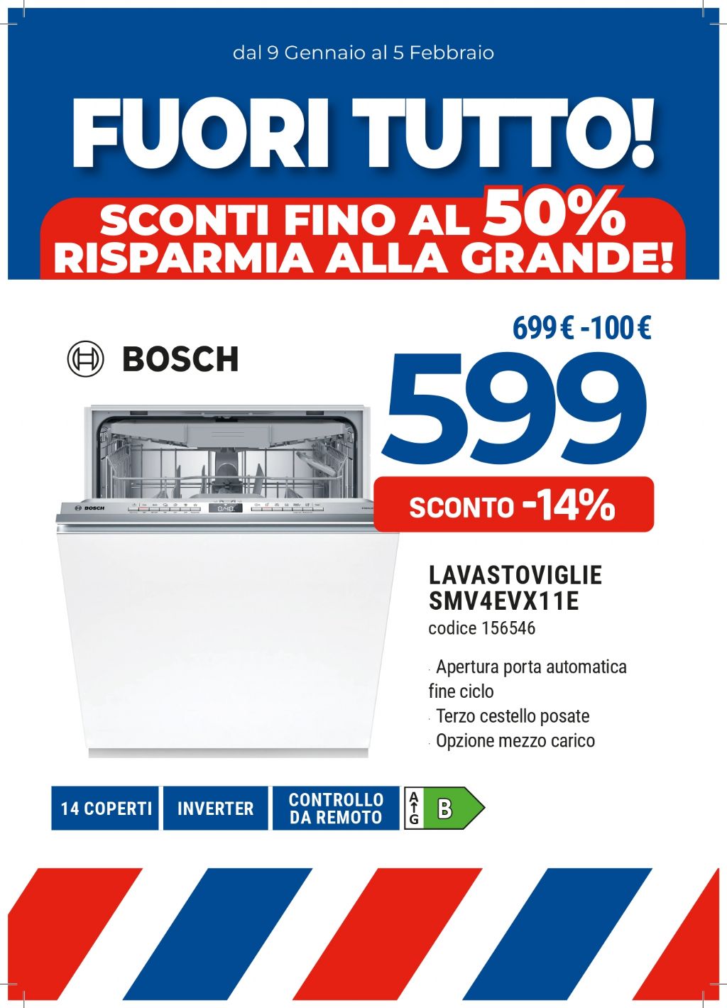 LAVASTOVIGLIE BOSCH SMV4EVX11E 14COP (B)